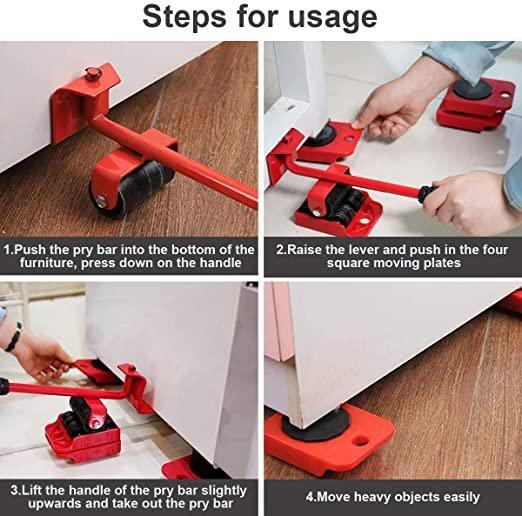 LiftEase™ Heavy-Duty Furniture Mover Tool Set