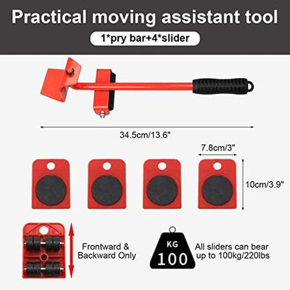 LiftEase™ Heavy-Duty Furniture Mover Tool Set