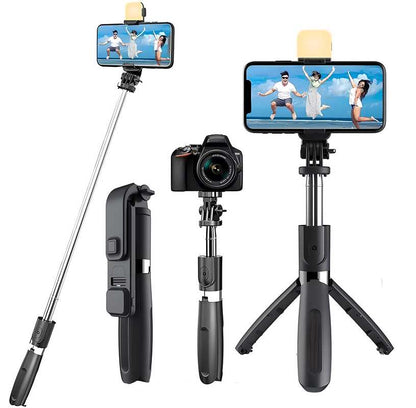 FlexiShot™ 3-in-1 Selfie Stick Tripod with Bluetooth Remote