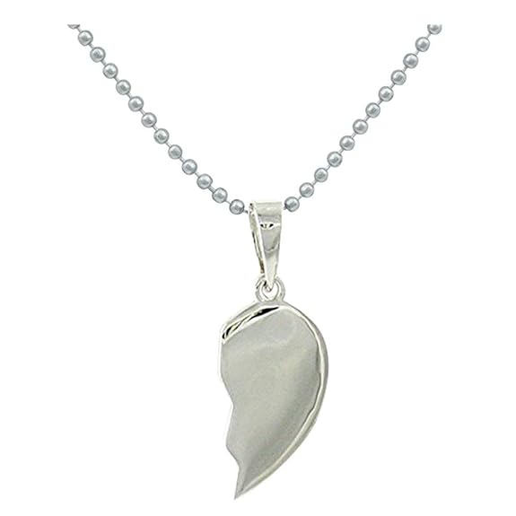 HeartLink™ Silver-Plated Couple Pendant Set