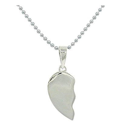 HeartLink™ Silver-Plated Couple Pendant Set